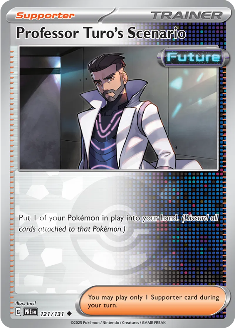 Professor Turo's Scenario Prismatic Evolutions 121/131 Uncommon Poke Ball Holo