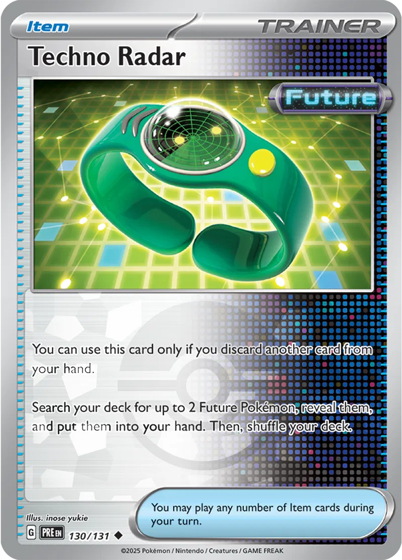 Techno Radar Prismatic Evolutions 130/131 Uncommon Poke Ball Holo