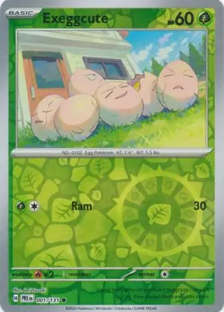 Exeggcute Prismatic Evolutions 001/131 Common Reverse Holo