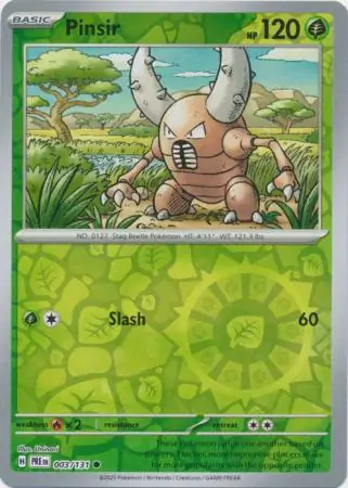 Pinsir Prismatic Evolutions 003/131 Common Reverse Holo