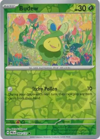 Budew Prismatic Evolutions 004/131 Common Reverse Holo
