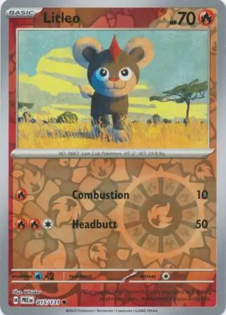 Litleo Prismatic Evolutions 015/131 Common Reverse Holo
