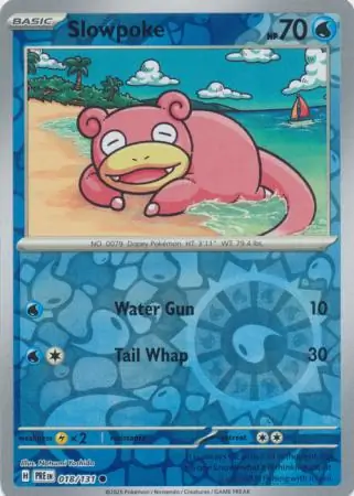 Slowpoke Prismatic Evolutions 018/131 Common Reverse Holo