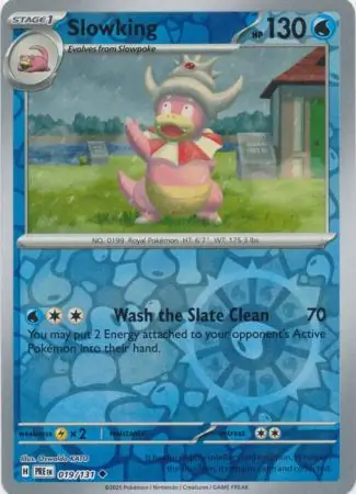 Slowking Prismatic Evolutions 019/131 Uncommon Reverse Holo