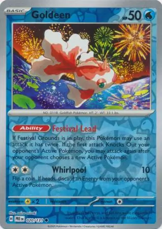 Goldeen Prismatic Evolutions 020/131 Common Reverse Holo
