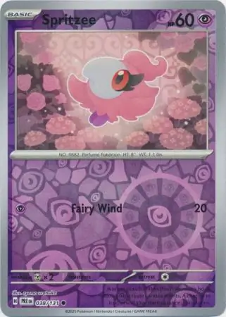 Spritzee Prismatic Evolutions 038/131 Common Reverse Holo