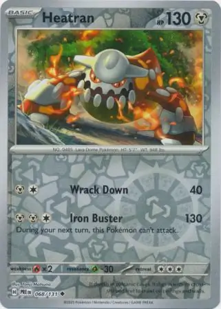 Heatran Prismatic Evolutions 068/131 Uncommon Reverse Holo