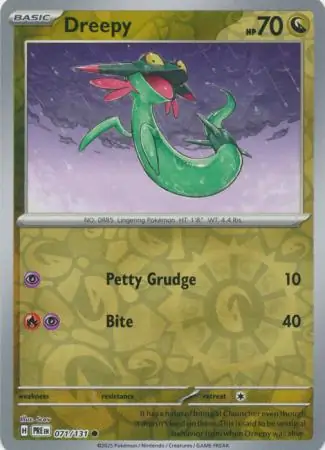Dreepy Prismatic Evolutions 071/131 Common Reverse Holo