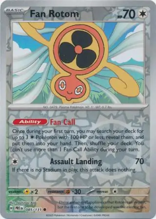 Fan Rotom Prismatic Evolutions 085/131 Common Reverse Holo