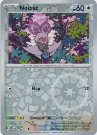 Noibat Prismatic Evolutions 090/131 Common Reverse Holo