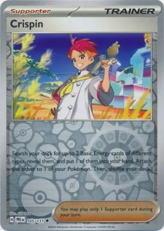 Crispin Prismatic Evolutions 105/131 Uncommon Reverse Holo