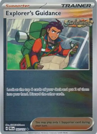 Explorer's Guidance Prismatic Evolutions 107/131 Uncommon Reverse Holo