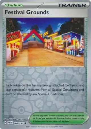 Festival Grounds Prismatic Evolutions 108/131 Uncommon Reverse Holo