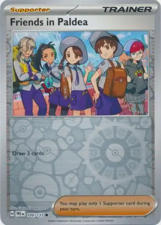 Friends in Paldea Prismatic Evolutions 109/131 Common Reverse Holo