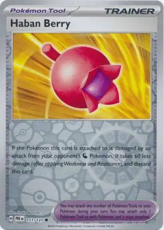 Haban Berry Prismatic Evolutions 111/131 Common Reverse Holo