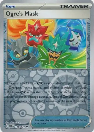Ogre's Mask Prismatic Evolutions 118/131 Uncommon Reverse Holo