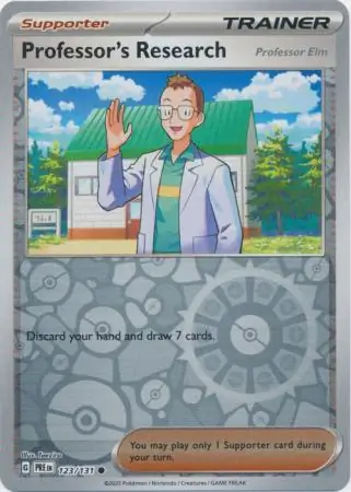 Professor's Research [Professor Elm] Prismatic Evolutions 123/131 Common Reverse Holo