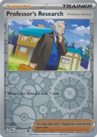 Professor's Research [Professor Rowan] Prismatic Evolutions 124/131 Common Reverse Holo