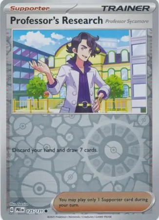Professor's Research [Professor Sycamore] Prismatic Evolutions 125/131 Common Reverse Holo