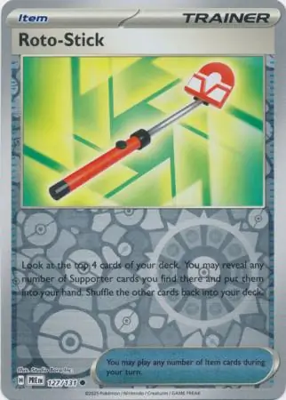 Roto-Stick Prismatic Evolutions 127/131 Common Reverse Holo