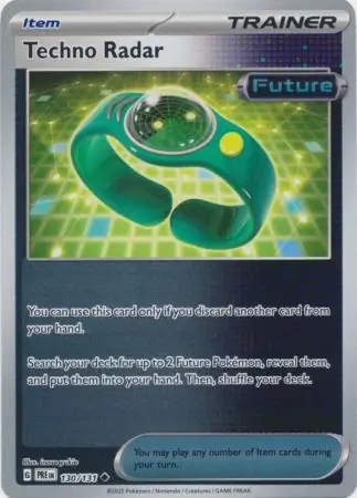 Techno Radar Prismatic Evolutions 130/131 Uncommon Reverse Holo