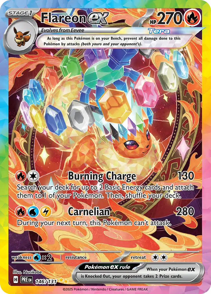 PokeDATA - Check current Pokemon card values for Flareon ex 146!
