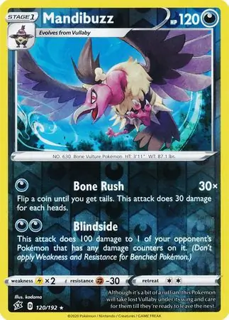 120/192 Mandibuzz RCL Rare Reverse Holo