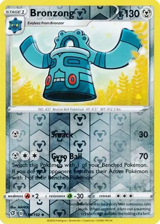 130/192 Bronzong RCL Uncommon Reverse Holo