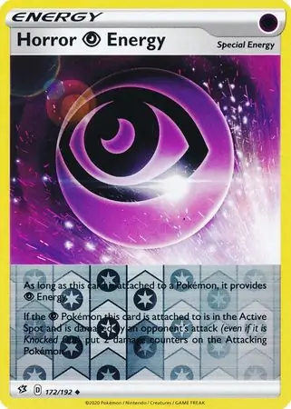 172/192 Horror Psychic Energy RCL Uncommon Reverse Holo