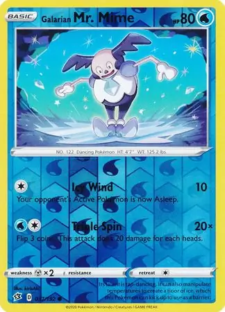 037/192 Galarian Mr. Mime RCL Common Reverse Holo