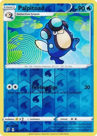 045/192 Palpitoad RCL Uncommon Reverse Holo