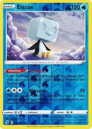 054/192 Eiscue RCL Rare Holo Reverse Holo