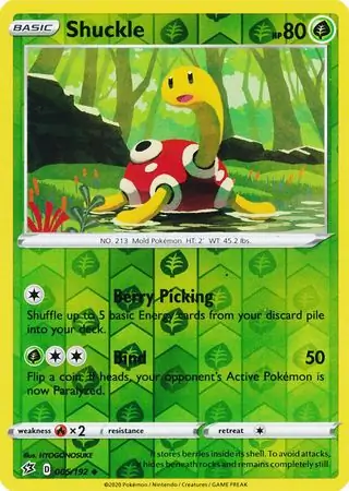 005/192 Shuckle RCL Uncommon Reverse Holo