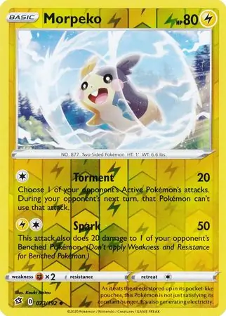 073/192 Morpeko RCL Uncommon Reverse Holo