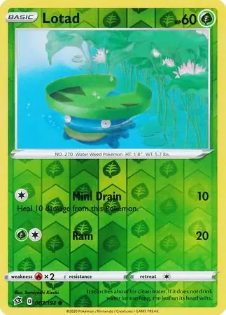007/192 Lotad RCL Common Reverse Holo