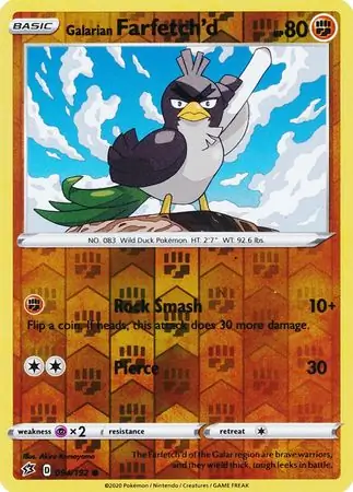 094/192 Galarian Farfetch'd RCL Common Reverse Holo