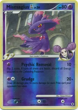 10/111 Mismagius Pokémon GL RR Rare Holo Reverse Holo