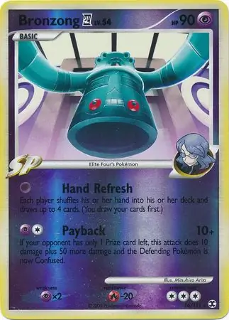 16/111 Bronzong Pokémon 4 RR Rare Reverse Holo