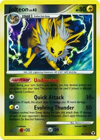 26/111 Jolteon RR Rare Reverse Holo