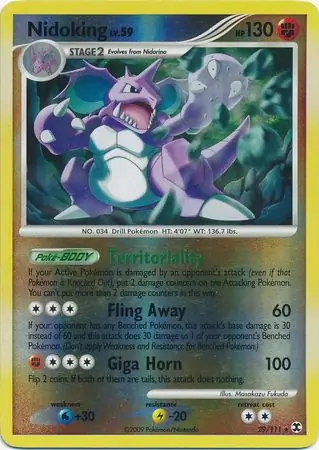 nidoking pokemon card