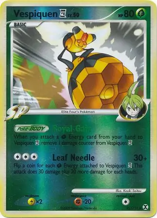 35/111 Vespiquen Pokémon 4 RR Rare Reverse Holo