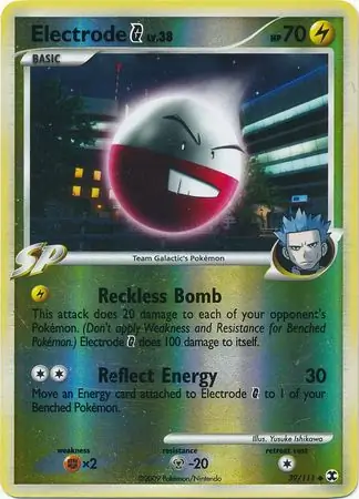 39/111 Electrode Pokémon G RR Uncommon Reverse Holo