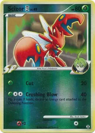 48/111 Scizor Pokémon 4 RR Uncommon Reverse Holo