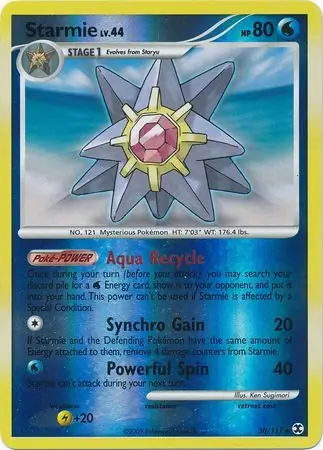 50/111 Starmie RR Uncommon Reverse Holo