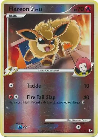 60/111 Flareon Pokémon 4 RR Common Reverse Holo