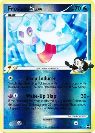 6/111 Froslass Pokémon GL RR Rare Holo Reverse Holo