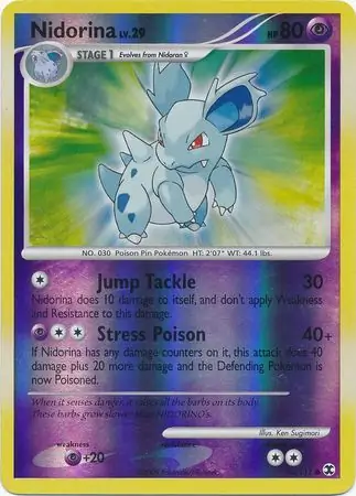 73/111 Nidorina RR Common Reverse Holo