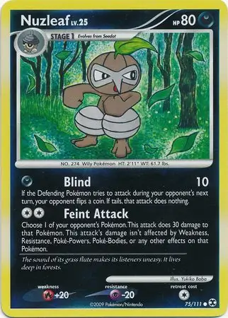 75/111 Nuzleaf RR Common Reverse Holo