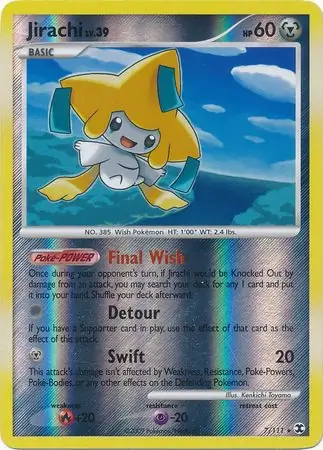 7/111 Jirachi RR Rare Holo Reverse Holo