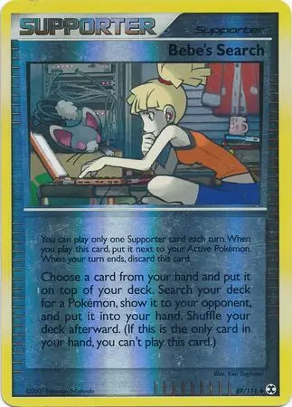 89/111 Bebe's Search RR Uncommon Reverse Holo